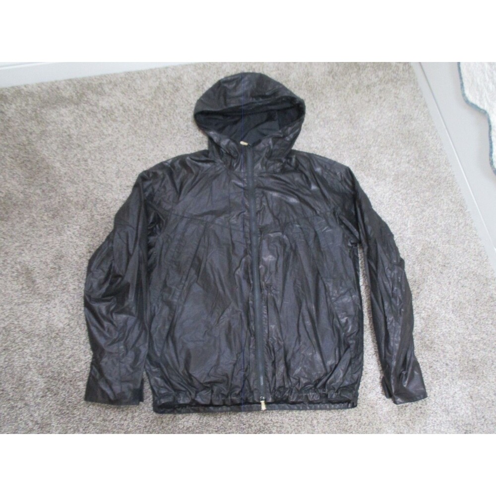Rag & Bone Faux Leather Hoodie Zip Mens M brown